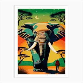 African Elephant 1 Art Print