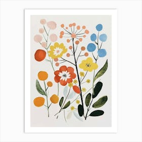 Painted Florals Babys Breath 4 Art Print