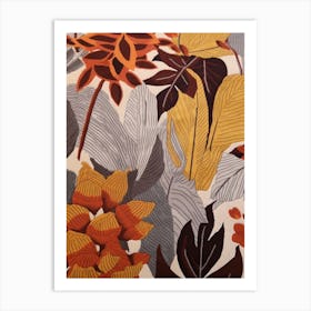 Fall Botanicals Foxglove 1 Art Print