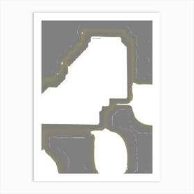 White Piece Of Paper Art Print