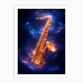 Saxophone In Space Poster