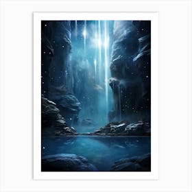 Dark Cave Art Print