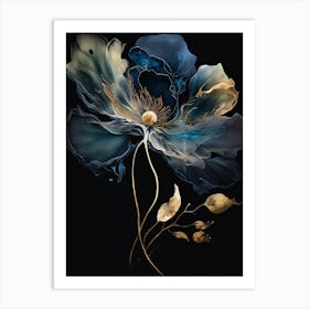 Blue Flower Art Print