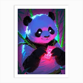 Panda With A Mischievous Glint In Art Print