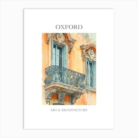 Oxford Travel And Architecture Poster 3 Art Print