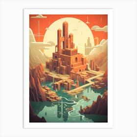 Pixel Art Art Print