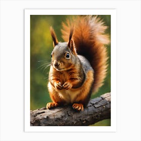 Sciurinae Subfamily Squirrel 1 Art Print