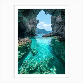 Cave In Greece 1 Art Print