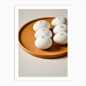 Eggs On A Plate Art Print