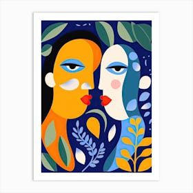 Gemini Illustration Zodiac Star Sign 3 Art Print