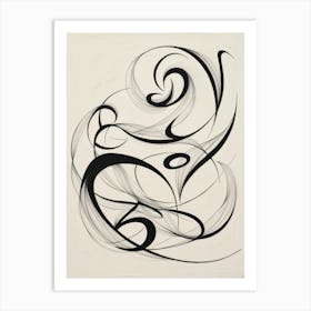 'Calligraphy' Art Print