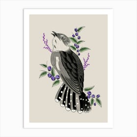 Blueberry Bird Art Print