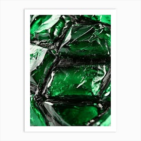 Emerald Glass Art Art Print