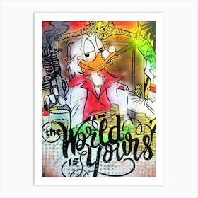 Donald Duck 1 Art Print