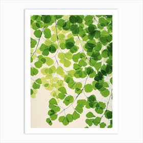 Pattern Poster Maidenhair Fern 4 Art Print