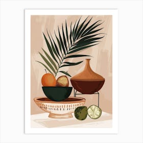 Tropical Living Room Art Print