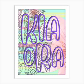 Maori Greeting Art Print