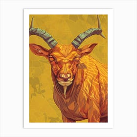 Goat Illustration 7 Art Print