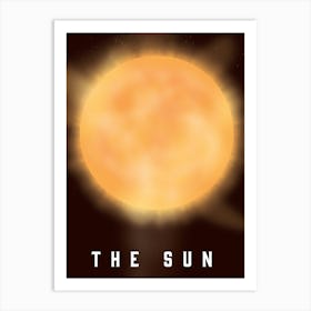 The Sun space art 1 Art Print