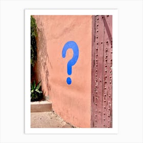 Question Mark Art Print