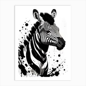 Zebra Art Print