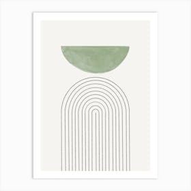 Green Balance Art Print