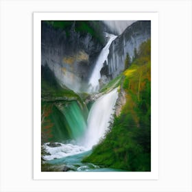 Gavarnie Falls, France Nat Viga Style Art Print