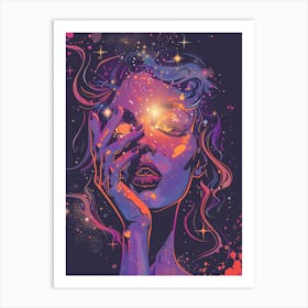 Galaxy Girl 2 Art Print