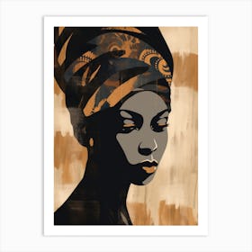 African Woman With Turban Art Print