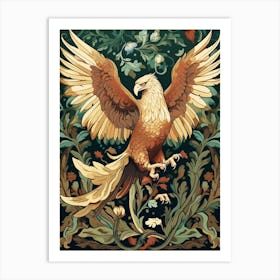 Griffin Floral 2 Art Print