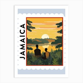 Jamaica Travel Stamp Poster Art Print