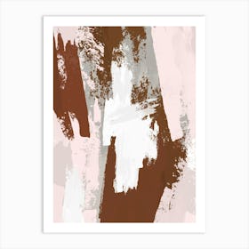 Abstract Paint Brush Memories Art Print