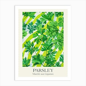 Marche Aux Legumes Parsley Summer Illustration 7 Art Print