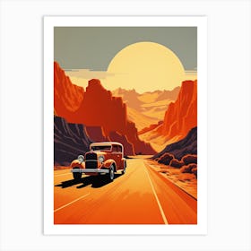 Vintage Roadtrip Art Print