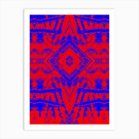 Abstract Red And Blue 4 Art Print