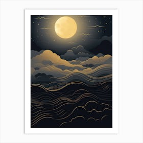 Full Moon In The Sky Art Print