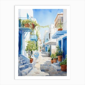 Street In Crete, Greece Art Print