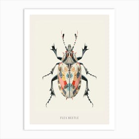 Colourful Insect Illustration Flea Beetle 14 Poster Art Print