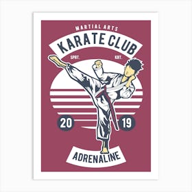 Karate Club 1 Art Print