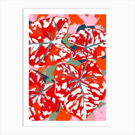 Red Leaves Art Print