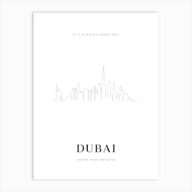 Dubai Art Print