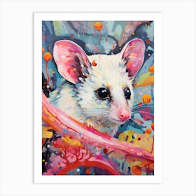  A Leadbeaters Possum Vibrant Paint Splash 2 Art Print