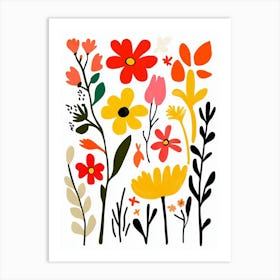 Flowers In The Garden 6 Art Print