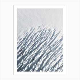 Glacial Crevasses Art Print