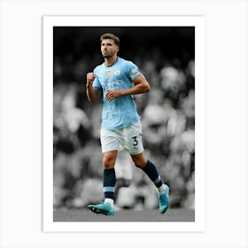 Ruben Dias Of Manchester City Art Print