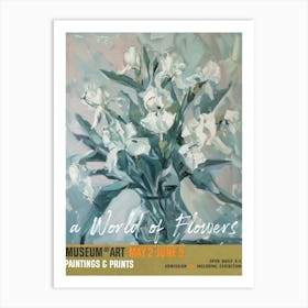 A World Of Flowers, Van Gogh Exhibition Iris 2 Art Print