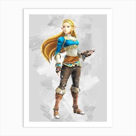 Princess Zelda Hyrule Warriors Art Print