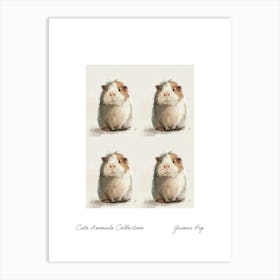 Cute Animals Collection Guinea Pig 3 Art Print