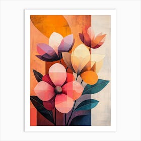 Abstract Flowers 21 Art Print