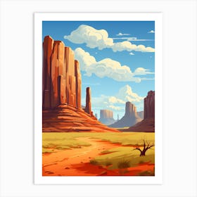 Landscape In The Desert Art Print